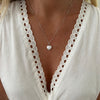 Pearl Heart Shape Silver Necklace Pendant
