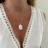 Ivy | Large Fireball Baroque Pearl Gold Pendant Necklace